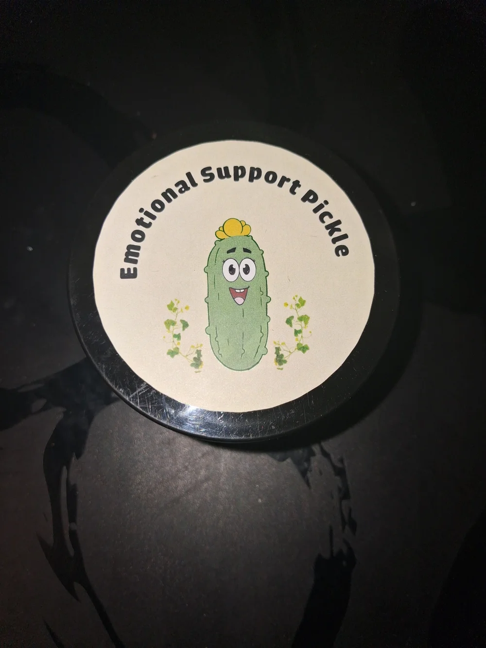 Emotional Support Pickle Party Tin - Green